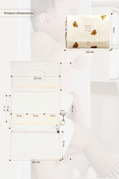 Modakids Mother Baby Waterproof Multi-Purpose Baby Care Bag Organizer