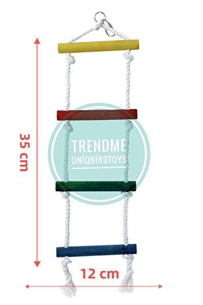UniqBirdToys Uniq Bird Toys Climbing Ladder with Bird String