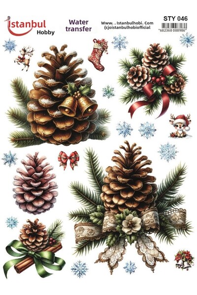 İstanbul Hobi استانبول هوبي نقل مائي بطابع رأس السنة الجديدة STY046 (25x35)