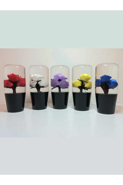 AUTO LUXURY Tofaş Dolmuş Minivan Pickup Truck Gear Shift Knob Transparent Yellow with Rose 1 Piece