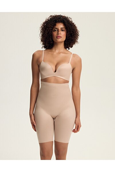 ESOTIQ Pantaloni scurți modelatori pentru lenjerie intimă, talie ultra înaltă, stil motociclist, care slăbesc, peste burtă | Shapy