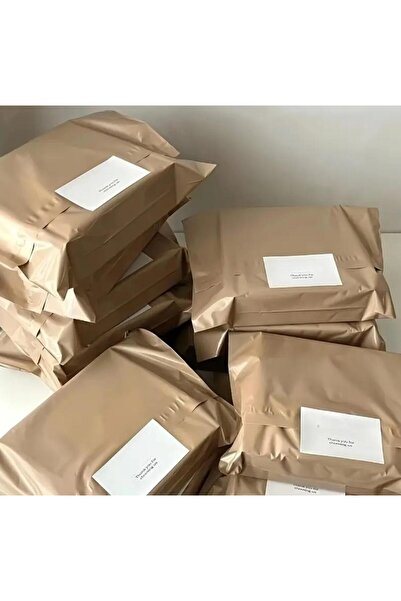 iğne izi Kargo Poşeti, E ticaret Poşeti, Paketleme Poşeti, Cepsiz Kargo Poşeti, Bej 25x35 (100 Adet)