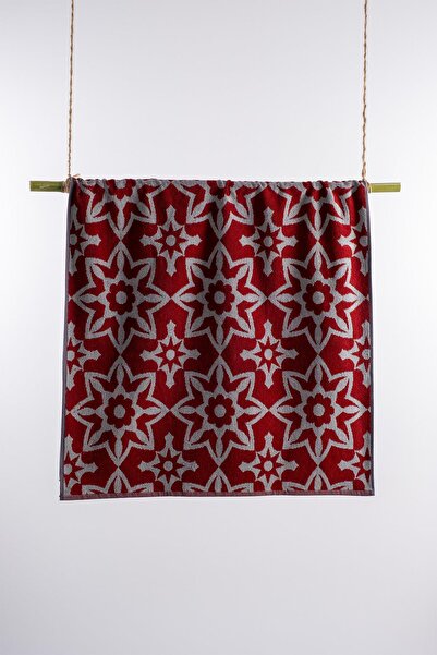 Ender Home 70x140 бордовий сірий нитковий жакардовий рушник для ванної кімнати, пляжний рушник для готелю