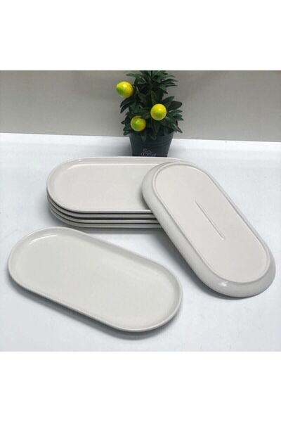 Blue Beşdok Serving Plate Presentation Set of 6 Bsdk-Datça Presentation Set Fruit Bowl Gift