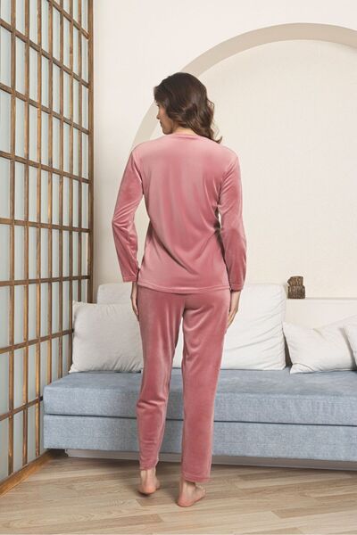 Asel Kadın Kadife Pijama Takımı