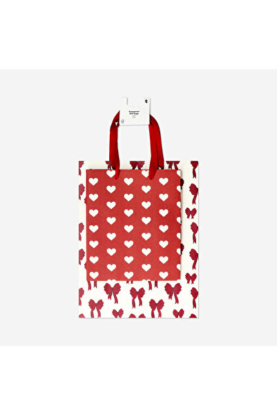 Flying Tiger Copenhagen Kalpli Kırmızı 2'li Hediye Çantası