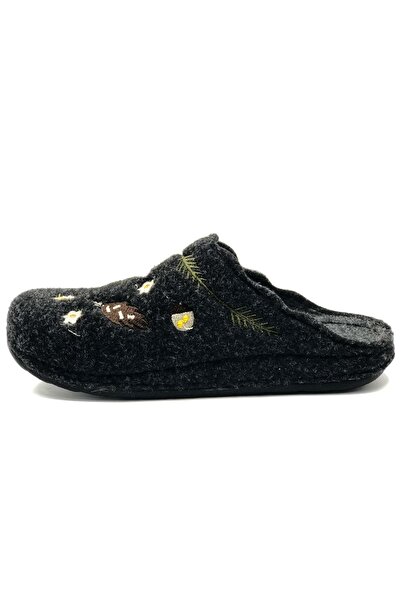 Kocamanlar Ayakkabı Bento K-9561 Home Slippers Orthopedic Women's Slippers Black