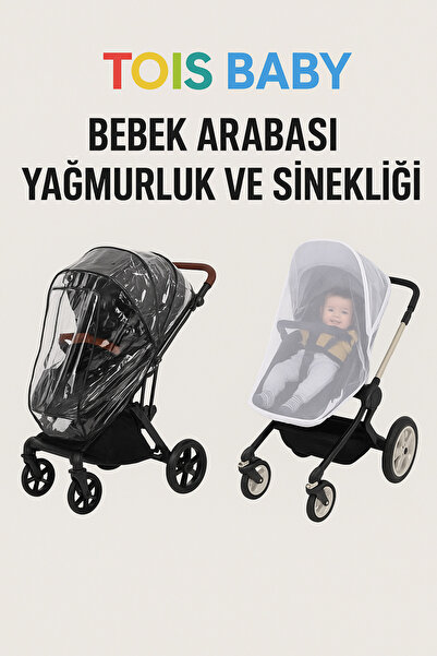 Tois Baby 2 in 1 Zippered Phthalate-Free Baby Stroller Raincoat + Baby Stroll...