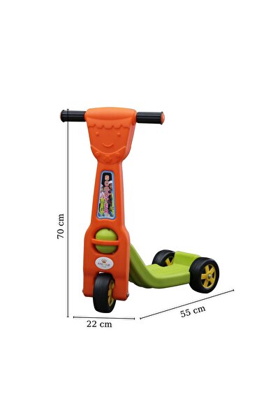 KingKids Süper Scooter 3 Tekerlekli Pembe-lila