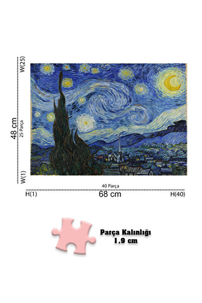 Neverland 4 Pieces 1000 Piece Puzzle - Cinque Terre / Starry Night / Amsterdam / Beach House