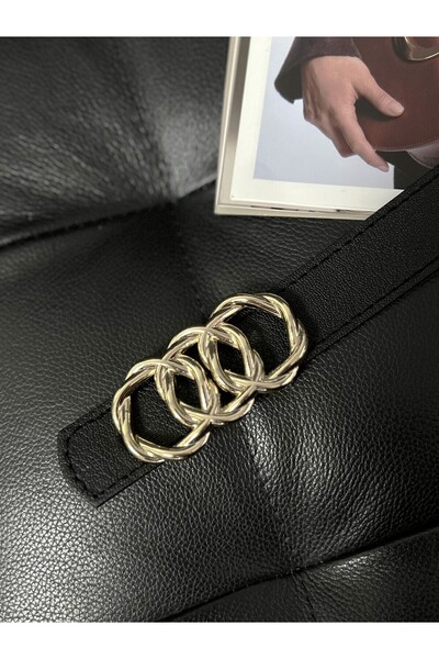 Fiori Birleşik Halka Tokalı Kadın Pantolon Kemeri, Ceket Kemeri, Elbise Kemeri, Gömlek Kemeri