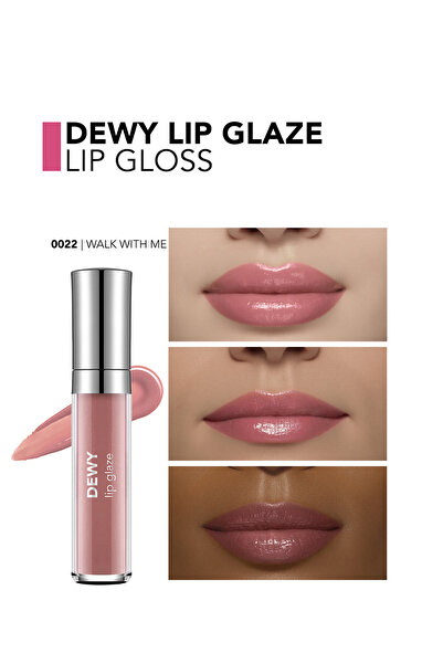 Flormar Besleyici Dudak Parlatıcısı - Dewy Lip Glaze - 022 Walk With Me-8682536069403