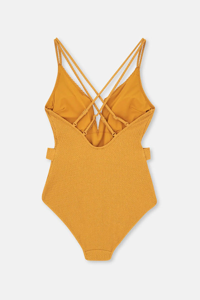 Eros Mustard Triangle Swimsuit