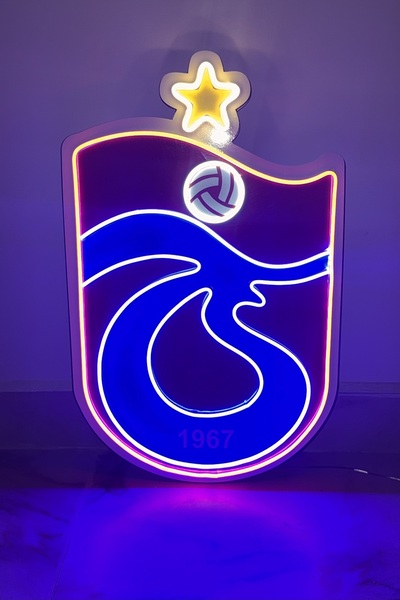 DHELEKTROMARKET Trabzonspor Neon logo 60X46 Yıldızlı