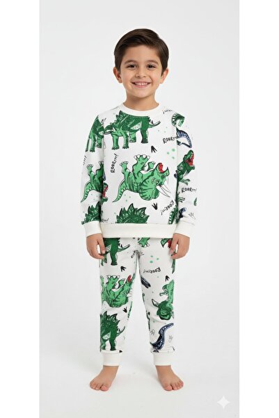 Yalçınoğlu Kids 4-12 ani Echipa Şardonlu | Combinație de hanorac și pantaloni de sport Design confortabil și elegant