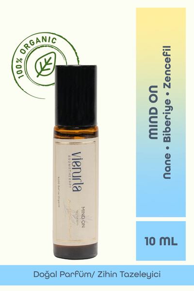 Vienurla %100 Organik Nane Biberiye Zencefil Doğal Parfüm Zihin Tazeleyici Mi...