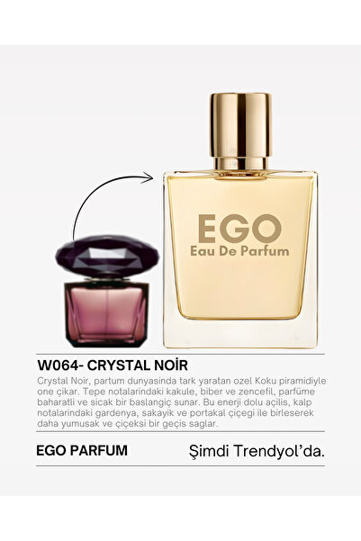 homeartplus W064 - Ego Edp 50 ml ( CRYSTAL NOIR ) Baharatlı Kadın Parfüm
