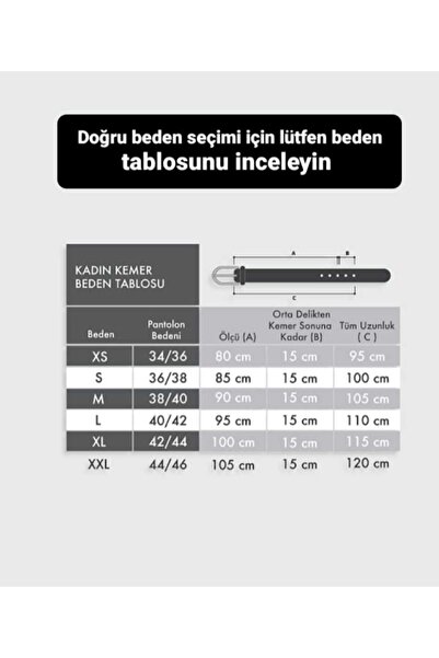 Gradelli Kadın Kemer Siyah Detay Toka