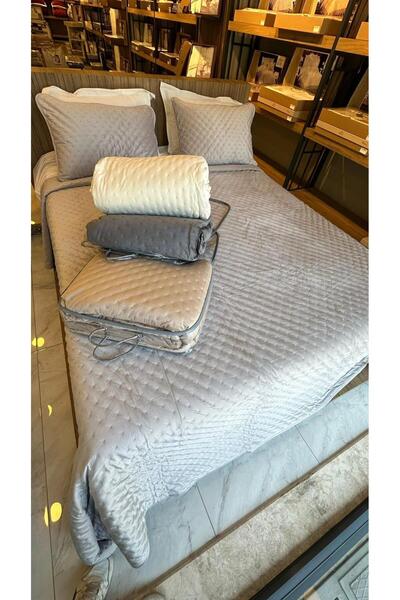 İpekçe Bianca Kapitone Yatak Örtüsü Takımı | Yumuşak, Şık ve Modern Dokulu Nevresim Tarzı Set