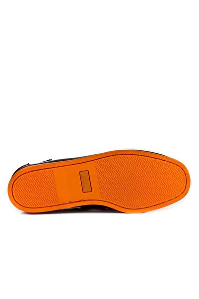 Cabani Genuine Leather Navy Blue Men's Shoes