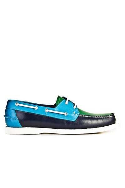 Cabani Marin Tekne (Boat Shoes) - Ανδρικά παπούτσια Green Flap Leather