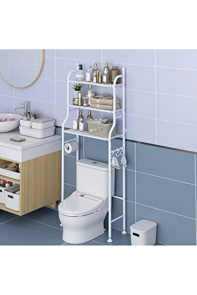 Sultan Bathroom shelf, organizer over the toilet SULTAN, 3 shelves, Resistant and stable, Metal, 45x25x153cm
