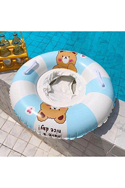 Toyska Baby carrier with panties and handles, Teddy Bear, blue