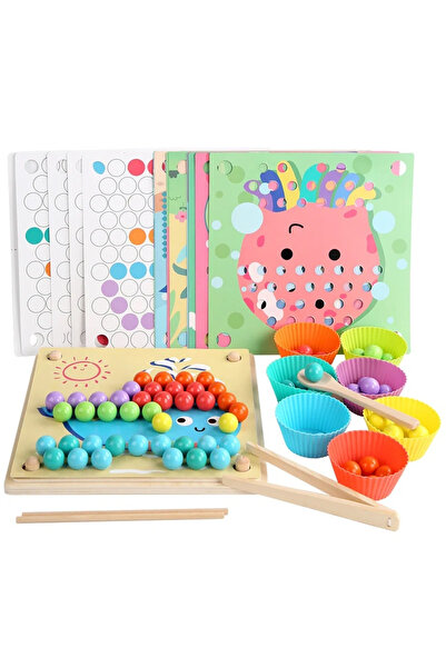 Toyska Montessori educational game for motor skills and color association Adv...