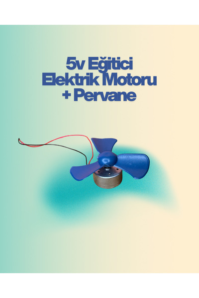 AYMAGNET Elektrik Üreten Pervaneli Mini Dinamo Motoru - 5v Eğitici Elektrik M...