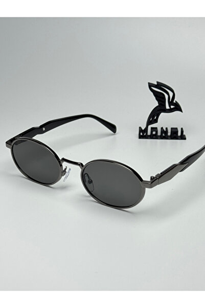 MONAL Pery Black Sunglasses Oval Black Frame Black Organic Glass 50 Ekartman