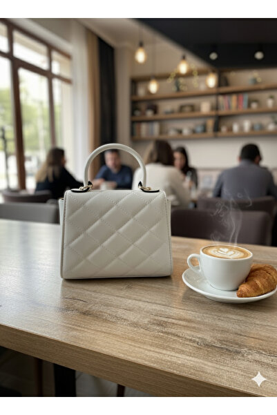 THE VIENTO Kapitone Fularlı Zincir Askılı Kadın El ve Omuz Çantası Minimal