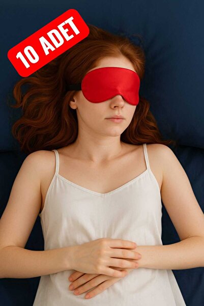 MPY GLOBAL 100% satin de mătase 10 bucăți mască de dormit, plasture pentru oc...