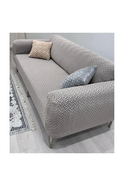 probak Acasă Husă pentru scaun cu model cărămidă Husă pentru canapea extensibilă elastică anti-alunecare pentru 3 persoane 1 buc