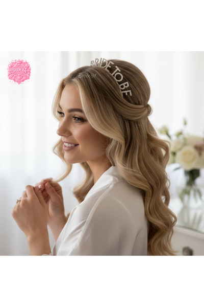 BRIDEIST WEDDING CO Silver Bride to Be Written Crown |   Bachelor Party Crown...