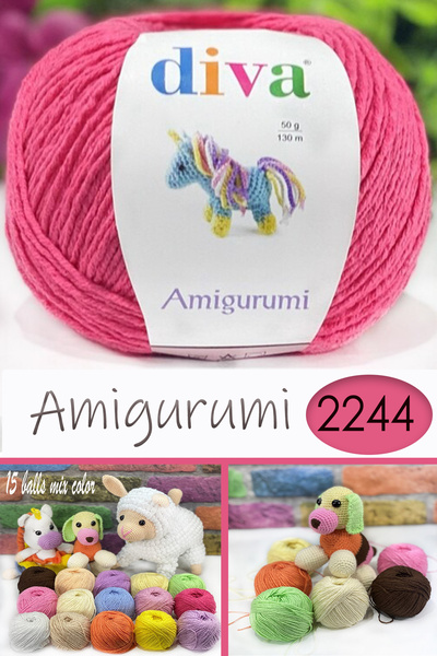 Diva İplik Divagurumi-Lux Amigurumi İpi-2244 Fuşya