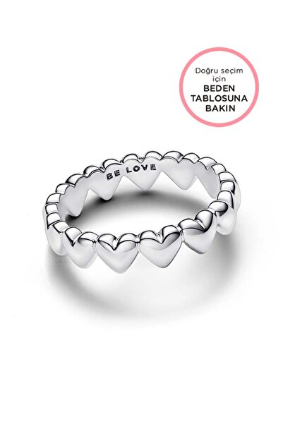 Pandora Yatay Kalp Dizisi Yüzük