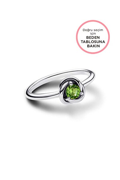 Pandora Ağustos Burç Taşı Sonsuz Halka Yüzük