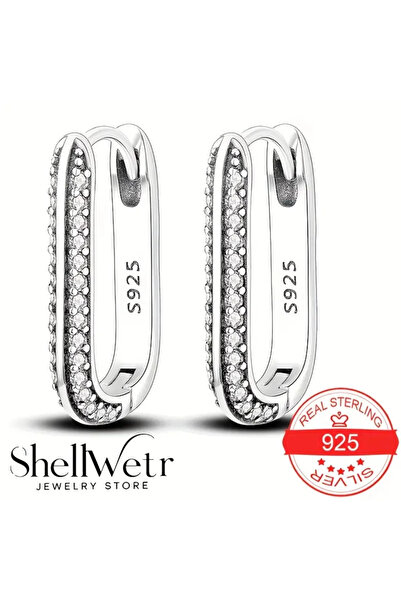 shellwetr Elite Küpe Sevgililer günü , annenize verilecek en güzel 925 ayar gerçek gümüş hediye