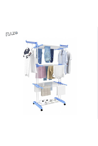 Razo Uscator Vertical Haine Razo,Mobil si Pliabil Pentru Spatii Mici,75-126 x64x170