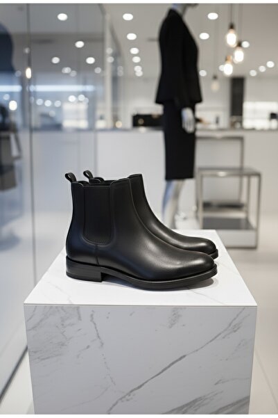 BENGAL %100 Hakiki Orjinal Deri Erkek Kışlık Bot Eva Taban