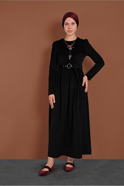 Alvina Rochie din catifea 40350 - Design simplu