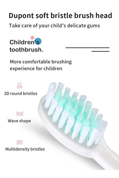 Yelajoy Portable Kids Electric Toothbrush with 2-Minute Timer, Soft Bristles ...