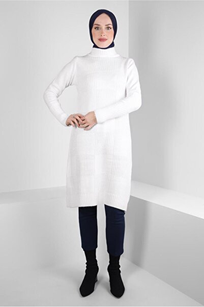 Alvina BOĞAZLI YAKA TRİKO TUNİK 44063