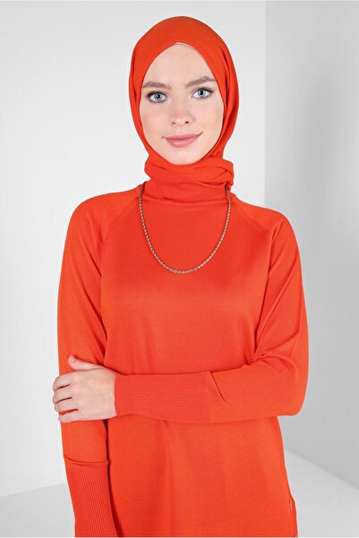 Alvina 44055 Model Turtleneck Knitwear Tunic