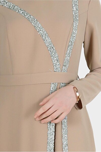 Alvina Taşlı Şerit Detaylı Abiye 50202