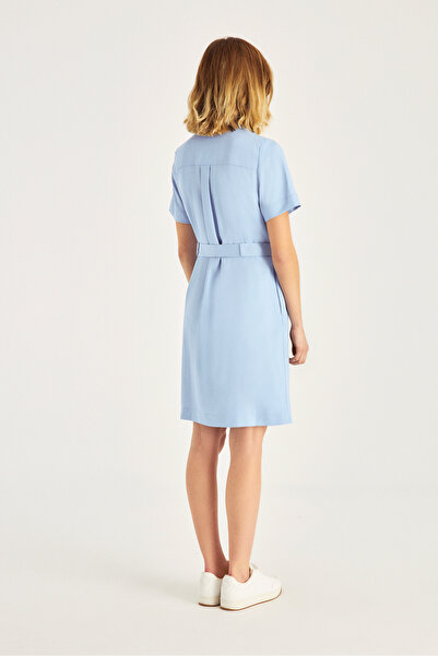 Naramaxx Kemerli Gömlek Elbise