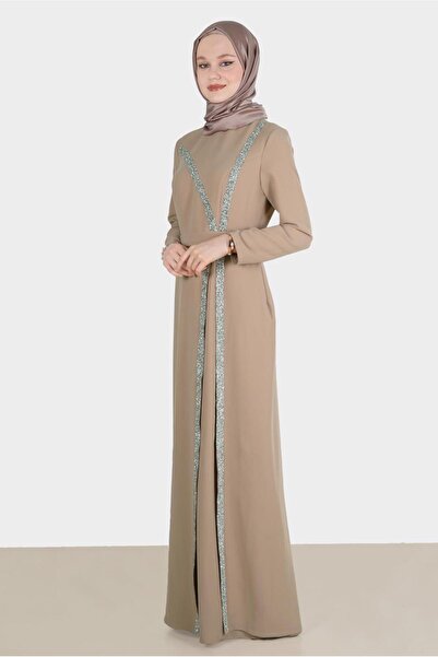 Alvina Taşlı Şerit Detaylı Abiye 50202