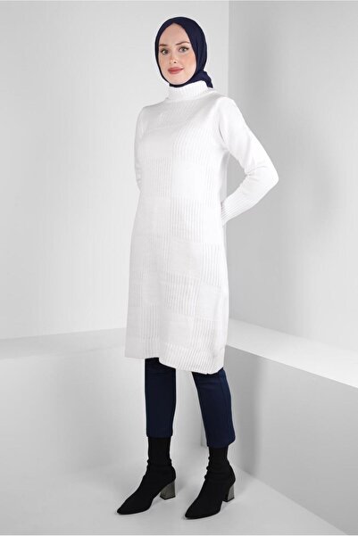 Alvina BOĞAZLI YAKA TRİKO TUNİK 44063