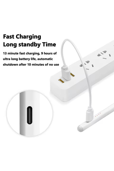 Choice قلم أبيض لأجهزة Apple iPad 2018-2024، شحن سريع لمدة 13 دقيقة، قلم قلم لأجهزة iPad