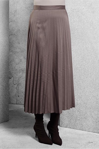 Alvina PİLİSELİ SUNİ DERİ ETEK 60633